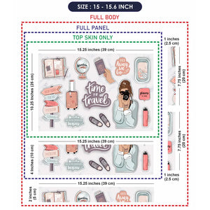 Time to Travel Girl Camera Laptop Skin - View 8