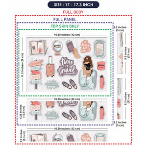 Time to Travel Girl Camera Laptop Skin - View 9