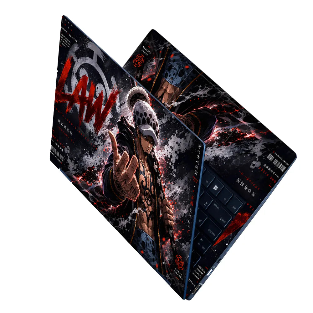 Trafalgar Law Death Fingers Laptop Skin - View 2