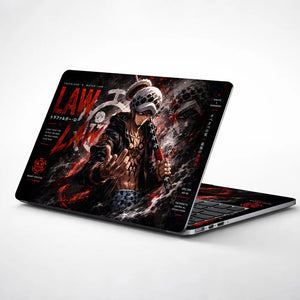 Trafalgar Law Ope Ope Text Laptop Skin - View 1