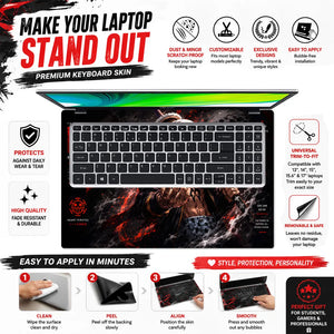 Trafalgar Law Ope Ope Text Laptop Skin - View 5