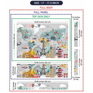 Travel Around the World Laptop Skin - View 9