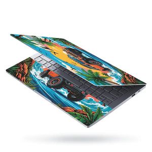 Tropical Jeep Safari Laptop Skin - View 3