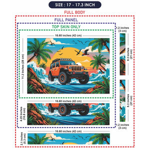 Tropical Jeep Safari Laptop Skin - View 9