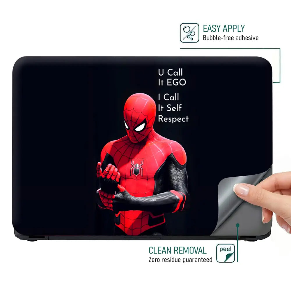 U Call it Ego Spiderman Laptop Skin - View 4