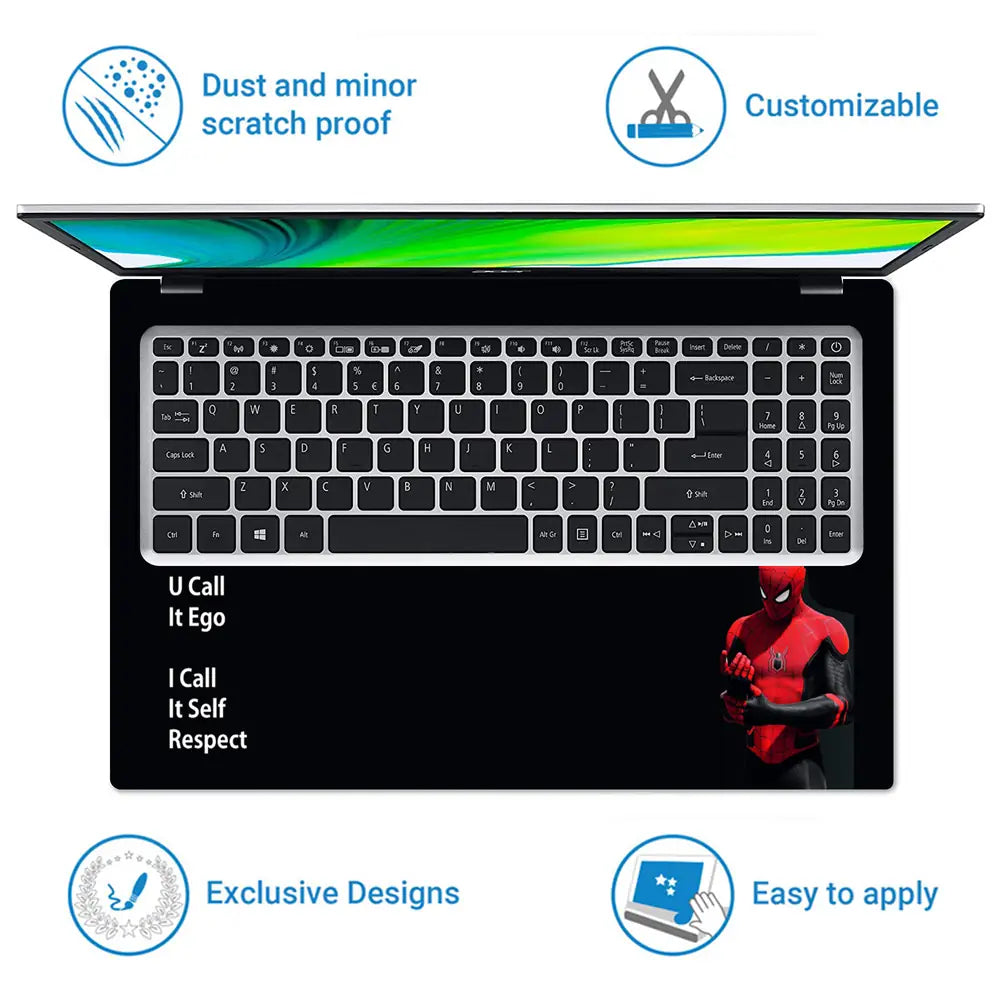 U Call it Ego Spiderman Laptop Skin - View 5