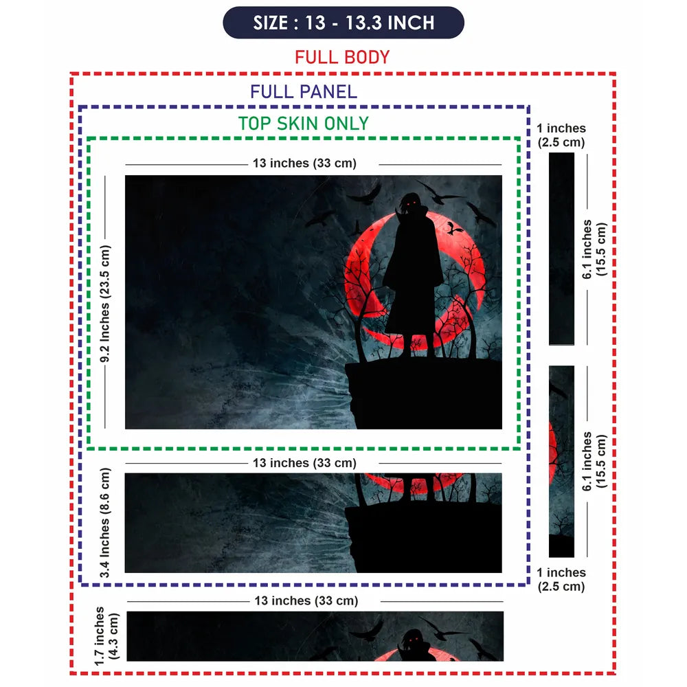 Uchiha Itachi Laptop Skin - View 6