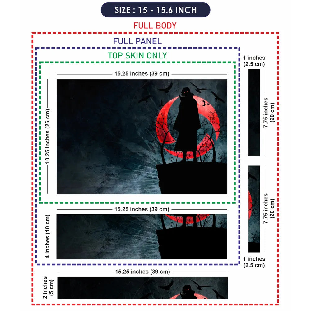 Uchiha Itachi Laptop Skin - View 8