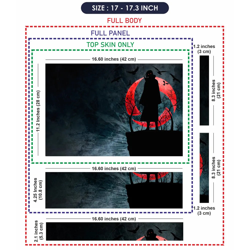 Uchiha Itachi Laptop Skin - View 9