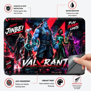 Valorant Agent Jinbei Lineup Laptop Skin - View 4