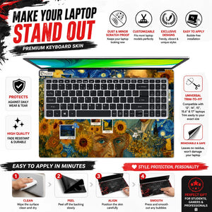 Van Gogh Loving Vincent Art Laptop Skin - View 5