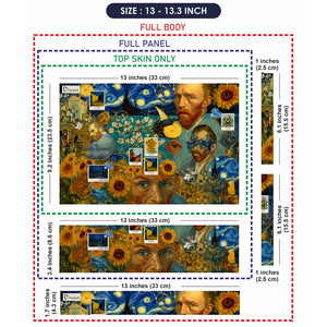 Van Gogh Loving Vincent Art Laptop Skin - View 6