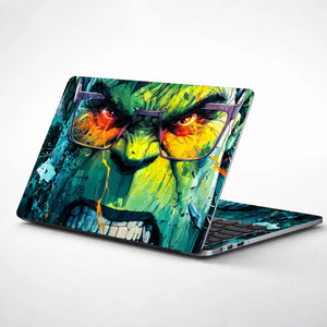 Vibrant Comic Style Hulk Portrait Laptop Skin - View 1
