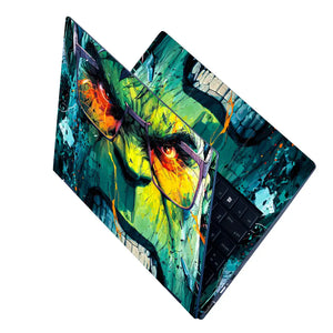 Vibrant Comic Style Hulk Portrait Laptop Skin - View 2