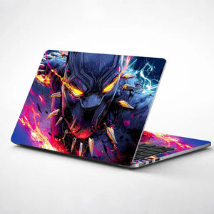 Vibrant Superhero Action In Motion Laptop Skin - View 1