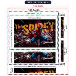 Vibrant Superhero Graffiti Style Art Laptop Skin - View 8