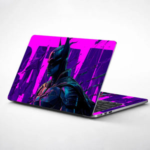 Vibrant Superhero In Dynamic Pose Laptop Skin - View 1