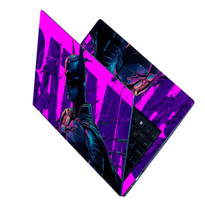 Vibrant Superhero In Dynamic Pose Laptop Skin - View 2