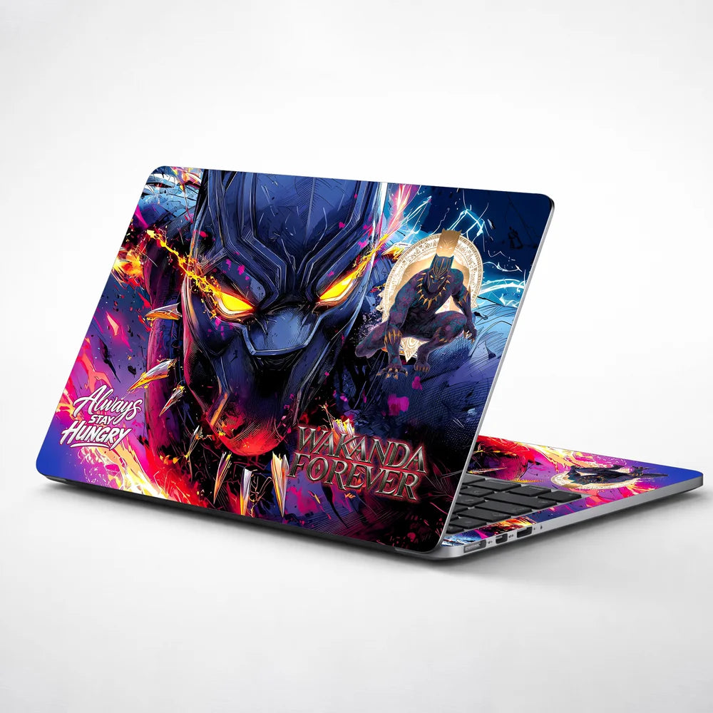 Wakanda Forever Mask Closeup Laptop Skin - View 1