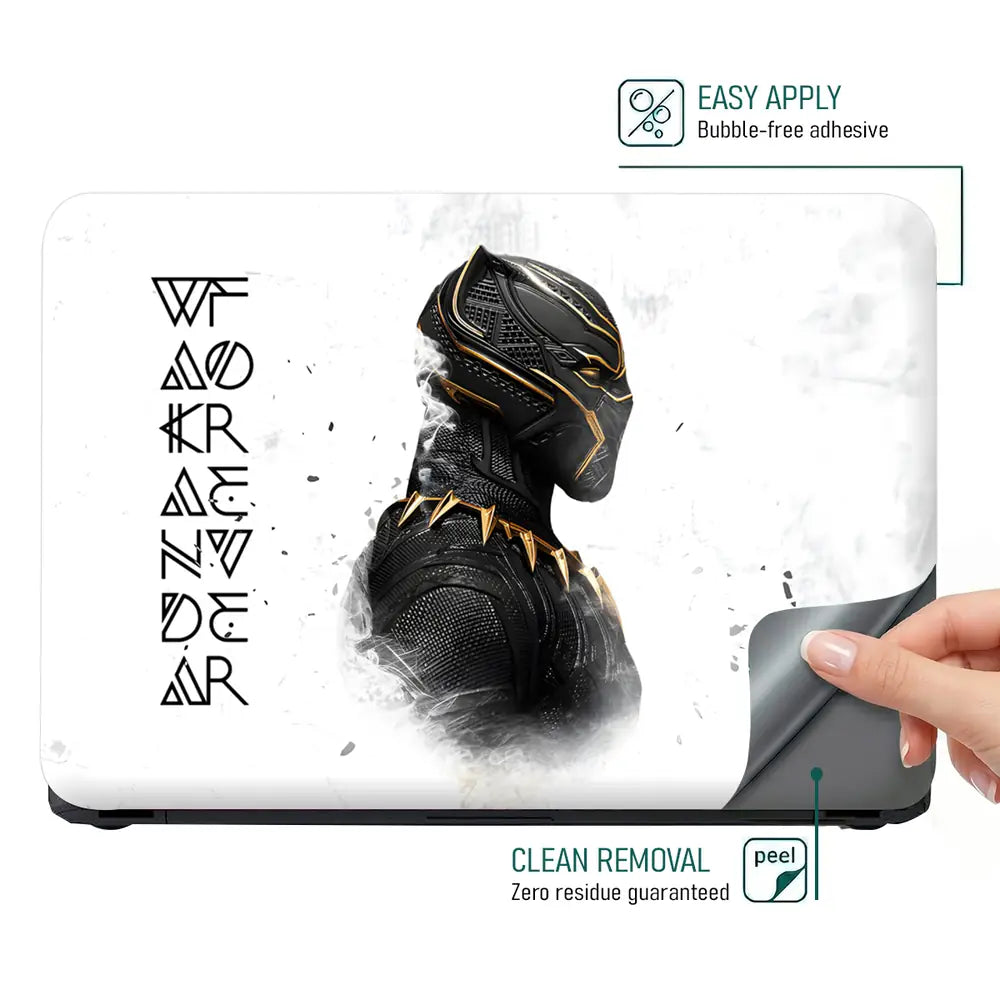 Wakanda Forever Shadow Panther Elite Laptop Skin - View 4
