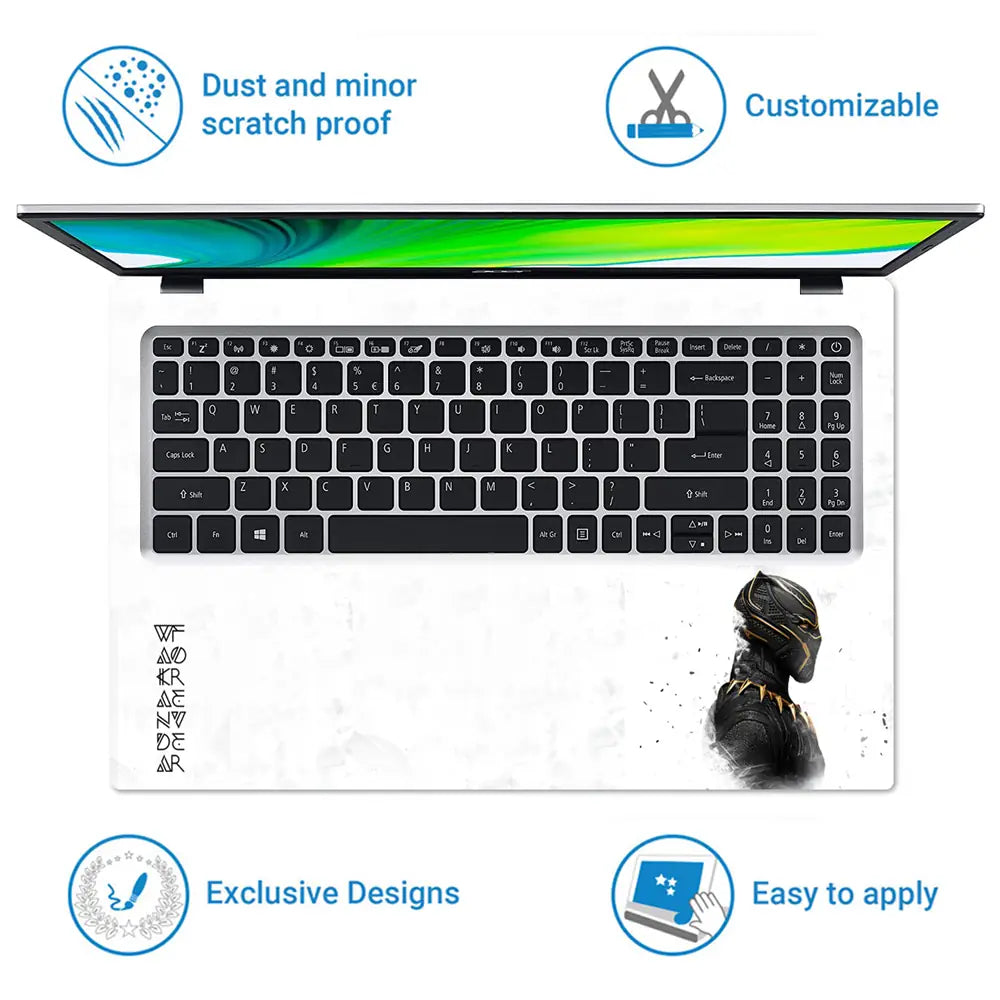 Wakanda Forever Shadow Panther Elite Laptop Skin - View 5