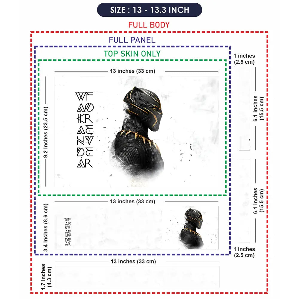 Wakanda Forever Shadow Panther Elite Laptop Skin - View 6