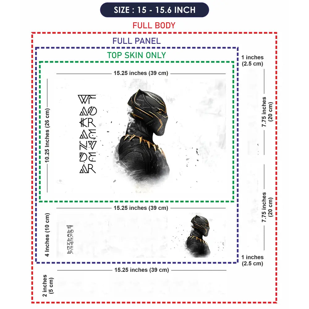 Wakanda Forever Shadow Panther Elite Laptop Skin - View 8