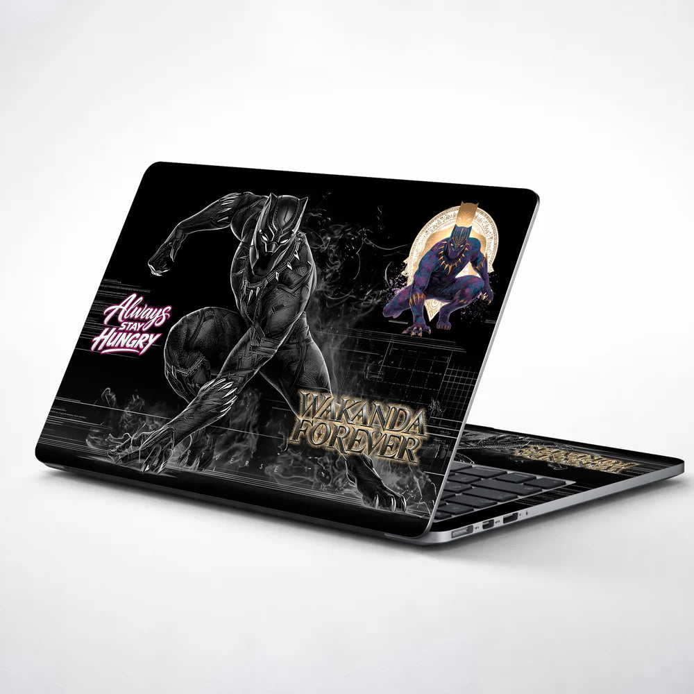 Wakanda Forever Smoke Mono Laptop Skin - View 1