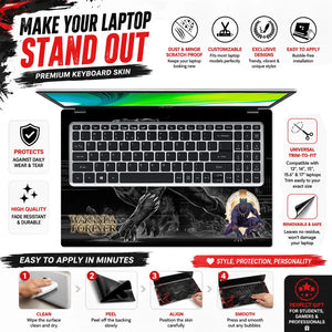 Wakanda Forever Smoke Mono Laptop Skin - View 5