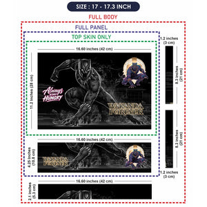 Wakanda Forever Smoke Mono Laptop Skin - View 9