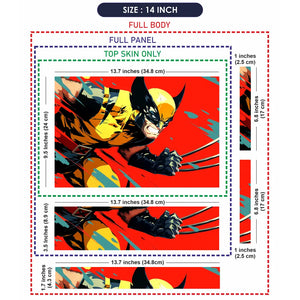 Wolverine Action Splash Laptop Skin - View 7