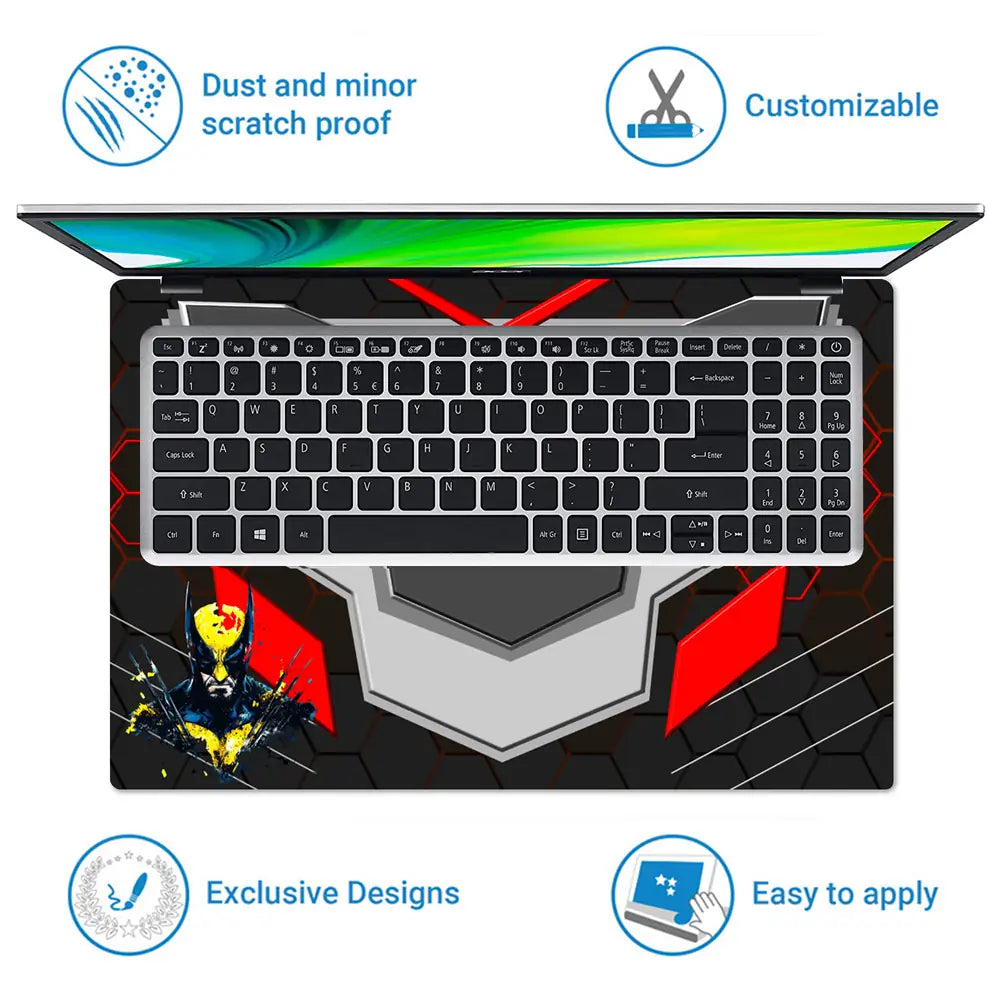 Wolverine X Men Claws Laptop Skin - View 5