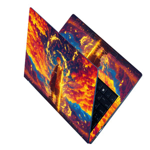 Zenitsu in Sunset Laptop Skin - View 2