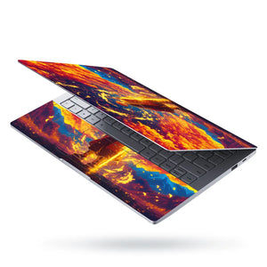 Zenitsu in Sunset Laptop Skin - View 3