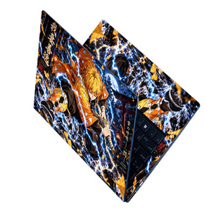 Zenitsu Thunder Breathing Shrine Laptop Skin - View 2