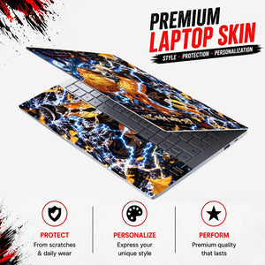 Zenitsu Thunder Breathing Shrine Laptop Skin - View 3