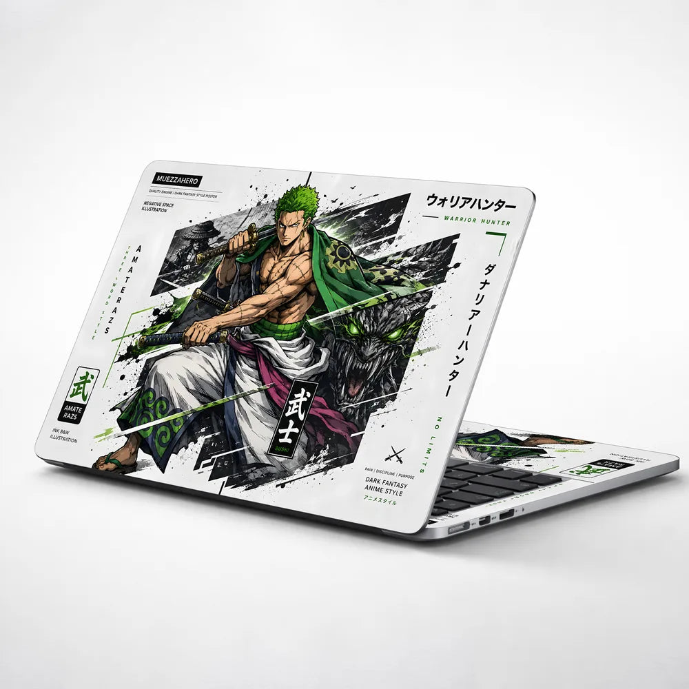 Zoro Amaterazs Warrior Hunter Laptop Skin - View 1