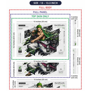 Zoro Amaterazs Warrior Hunter Laptop Skin - View 6