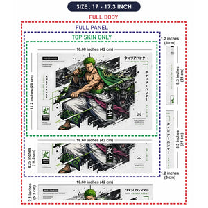 Zoro Amaterazs Warrior Hunter Laptop Skin - View 9
