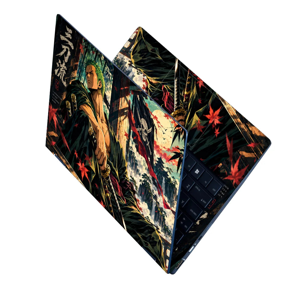 Zoro Bamboo Maple Repose Laptop Skin - View 2