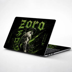 Zoro Bandana Green Kanji Laptop Skin - View 1