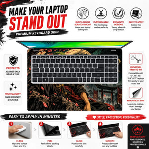 Zoro Beneath the Moonlit Torii Laptop Skin - View 5