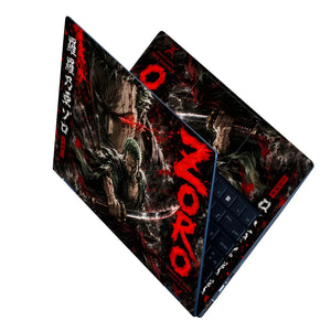 Zoro Dual Pose Red Splash Laptop Skin - View 2