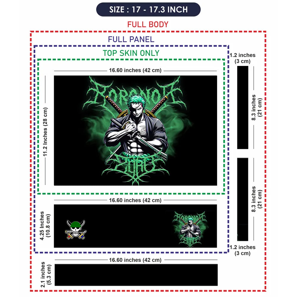Zoro Green Laptop Skin - View 9