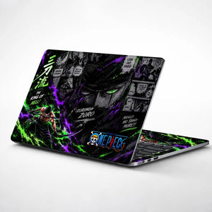 Zoro King Of Hell Manga Laptop Skin - View 1