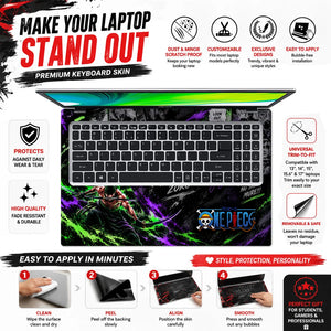 Zoro King Of Hell Manga Laptop Skin - View 5