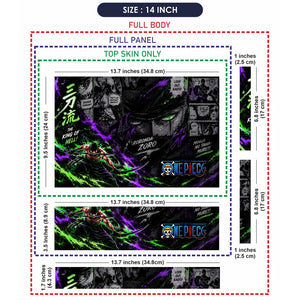 Zoro King Of Hell Manga Laptop Skin - View 7