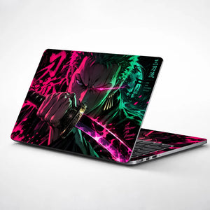 Zoro Magenta Neon Blade Laptop Skin - View 1