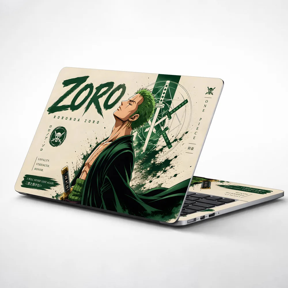 Zoro Never Lose Again Look Up Laptop Skin - View 1