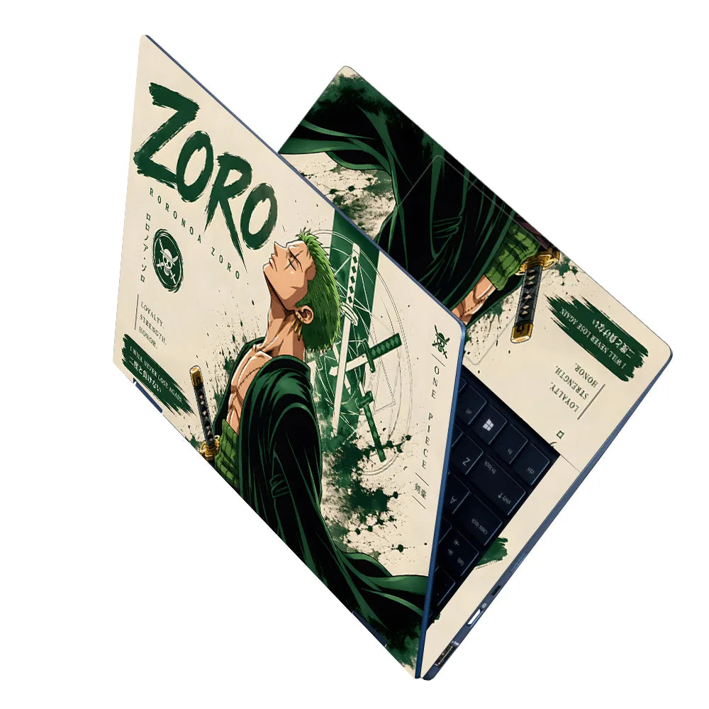 Zoro Never Lose Again Look Up Laptop Skin - View 2